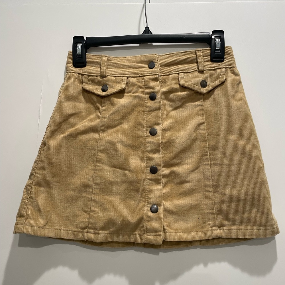 Corduroy Tan Mini Skirt from BDG